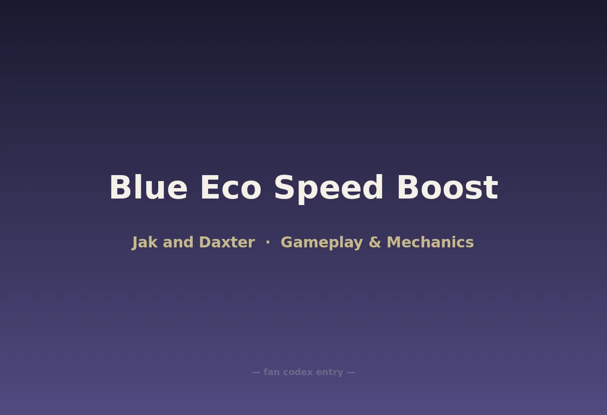 Blue Eco Speed Boost