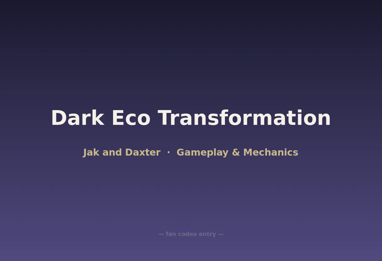 Dark Eco Transformation