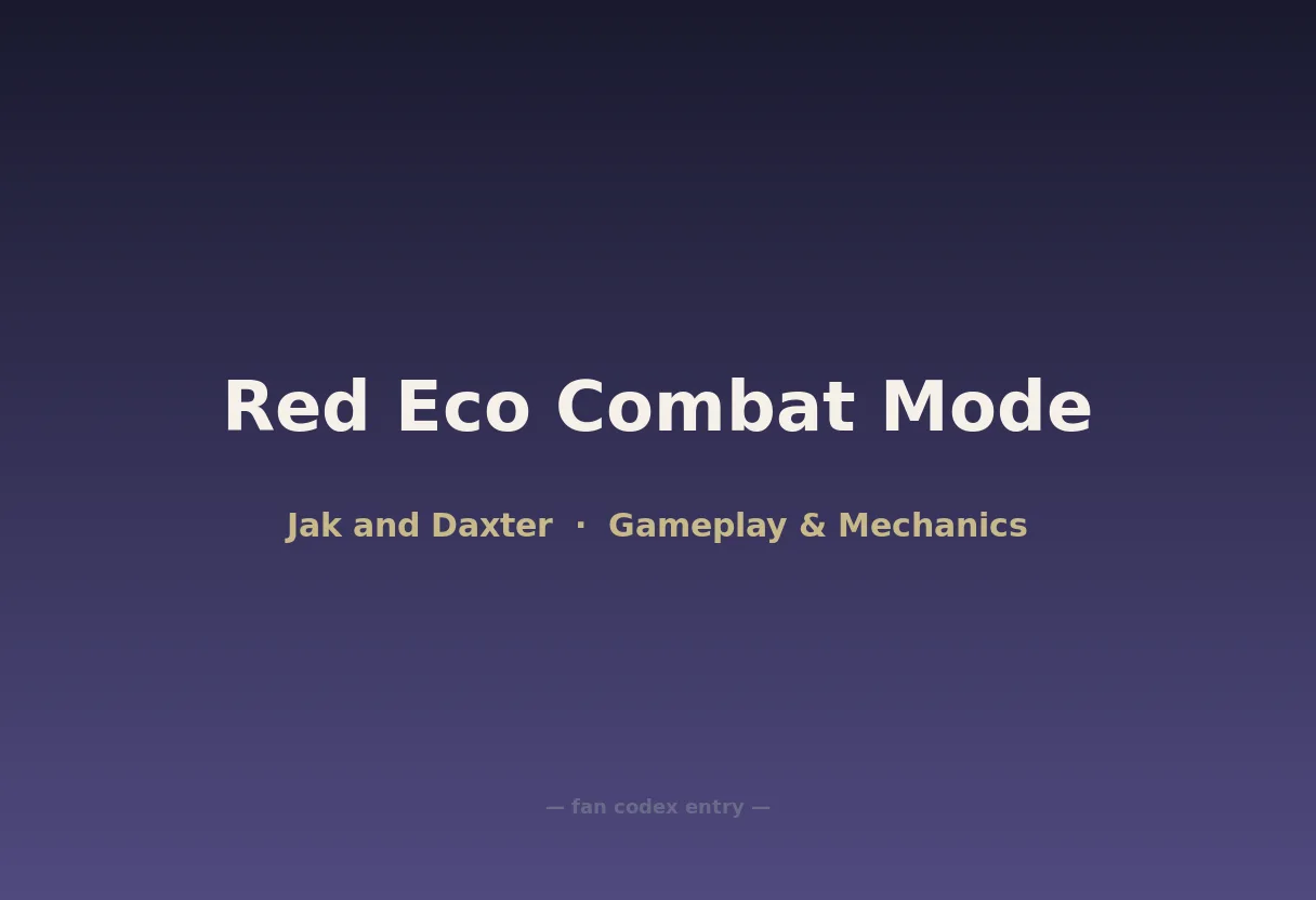 Red Eco Combat Mode