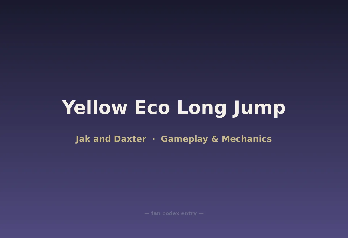 Yellow Eco Long Jump