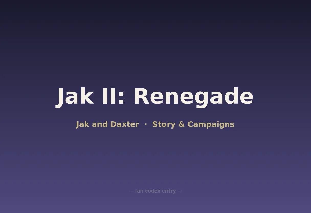Jak II: Renegade