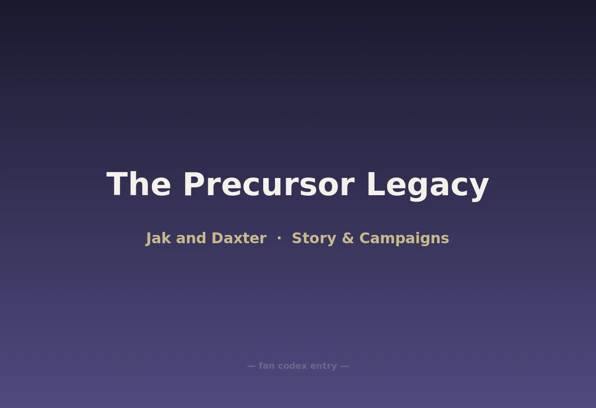 The Precursor Legacy